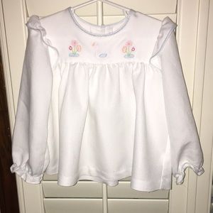 Little English swan top size 4